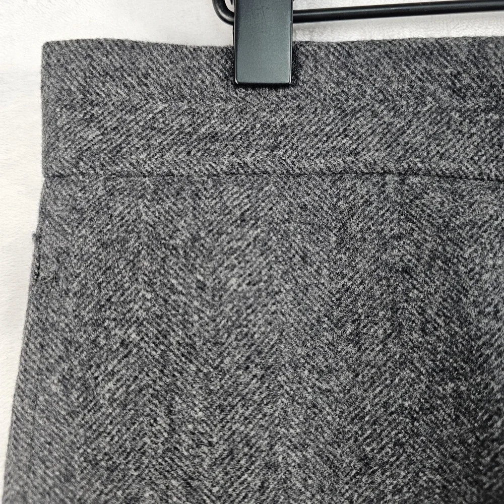 Brooks Brothers Black Fleece Trousers Men BB3 36x27 Flannel Wool USA Herringbone